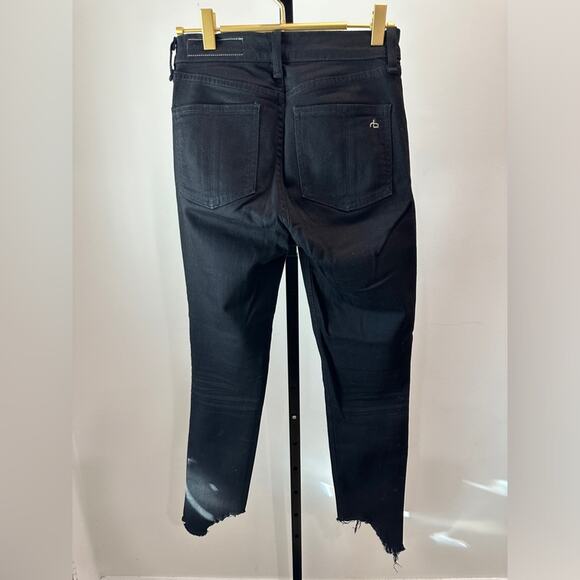 Rag & Bone 10 inch ankle skinny, raw hem jeans! Size 24 - Picture 7 of 8